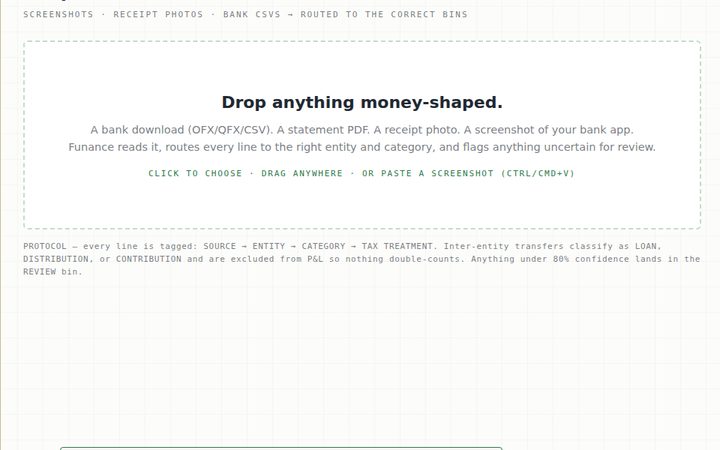 The Drop room of the Funance app